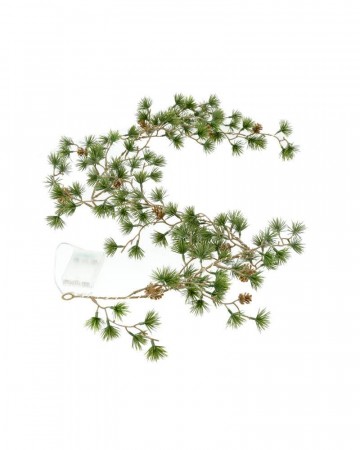 Lyslenke med LED lys, furu