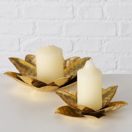 Lysholder til kubbelys liten blomst