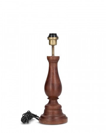 Lampefot mørk brun - 43 cm høy