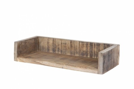 Hylle antikk i tre 35 cm