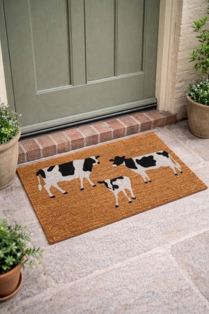 Dørmatte med kuer