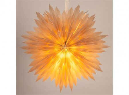 Julestjerne med lys 50 cm