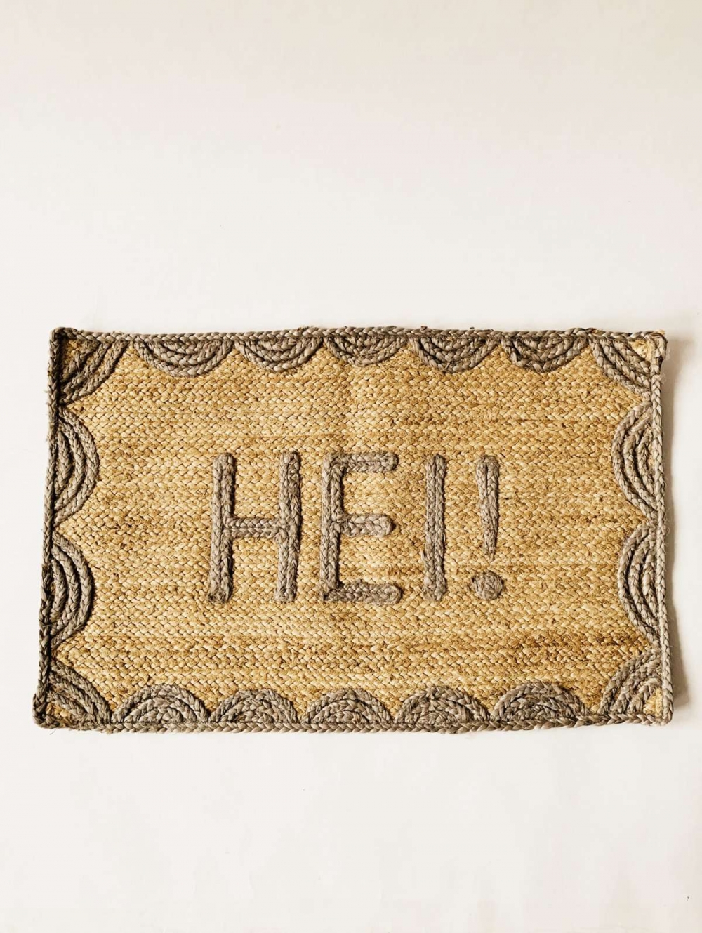 Jute dørmatte, 50 x 80 cm